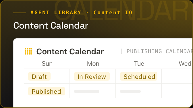 Content Calendar cover